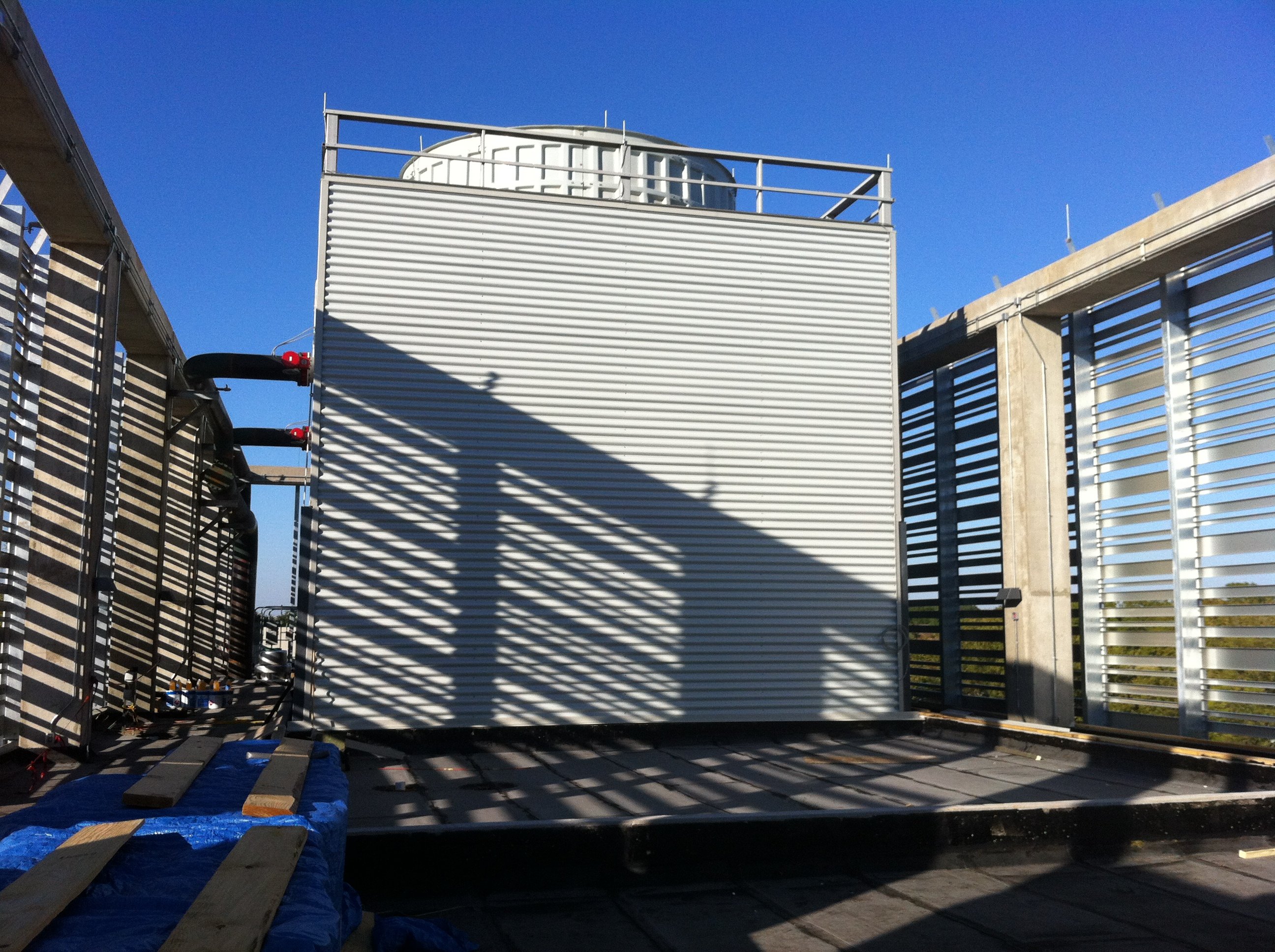 Exterior of a cooling tower