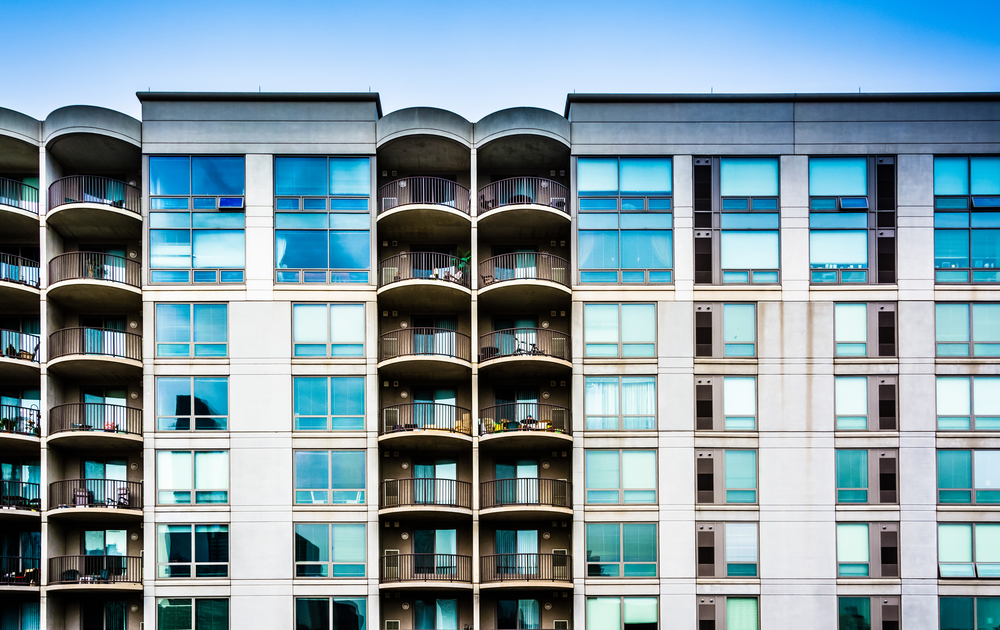 Apartment building in Philadelphia, Pennsylvania.